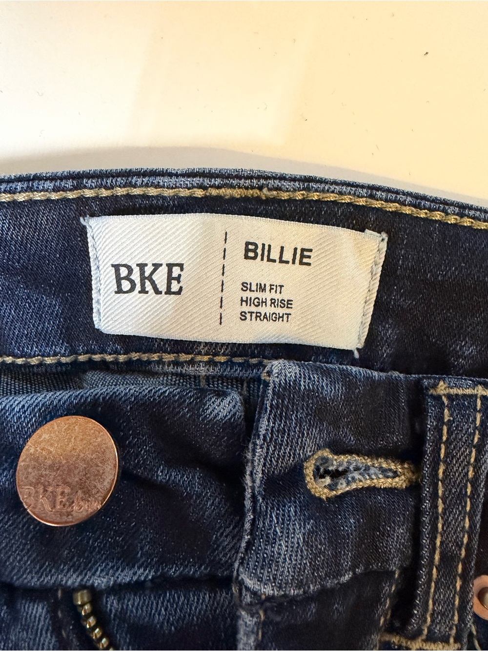 BKE Women’s Billie Straight High Rise Jeans - Picture 3 of 4